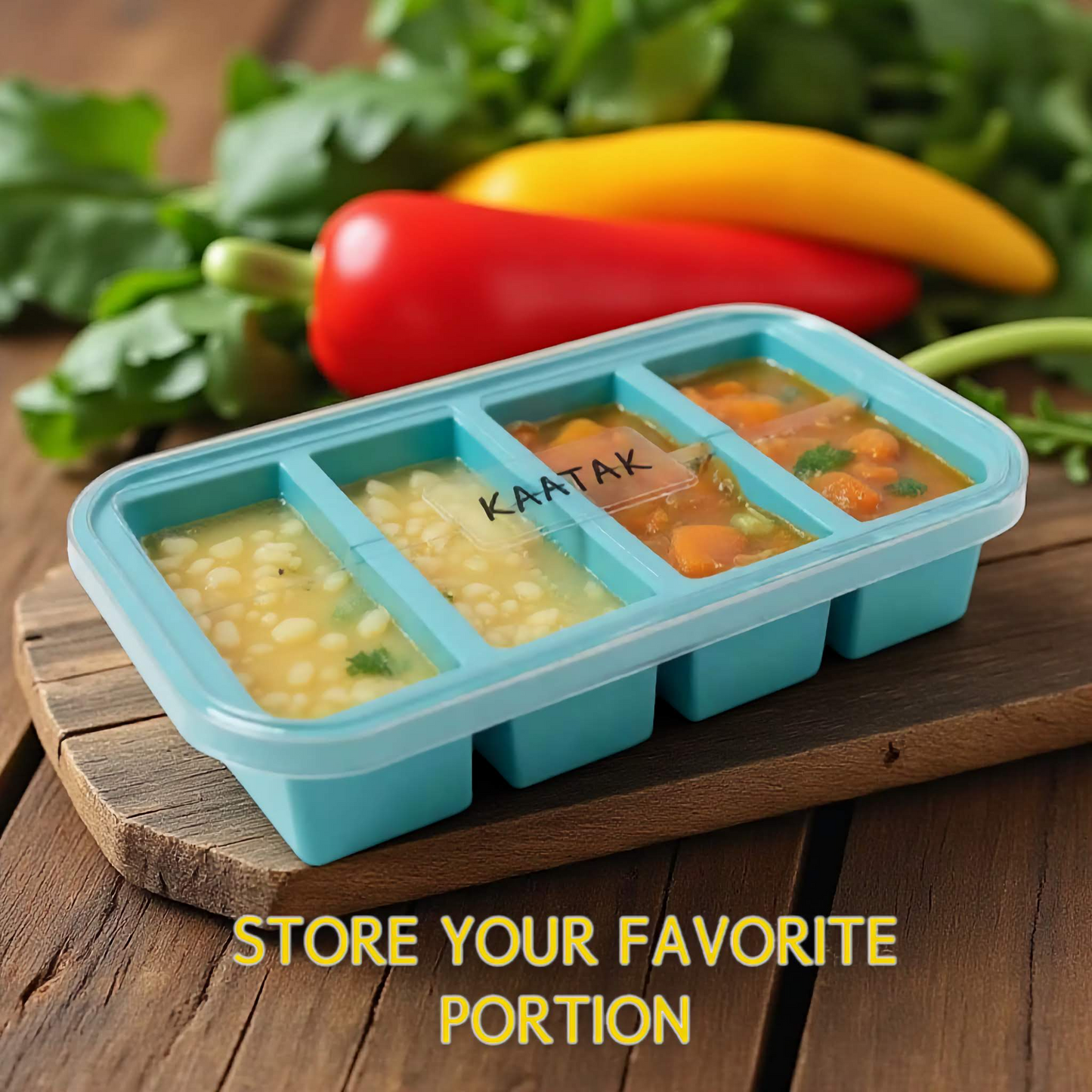 BPA Free Silicone Freezer Container